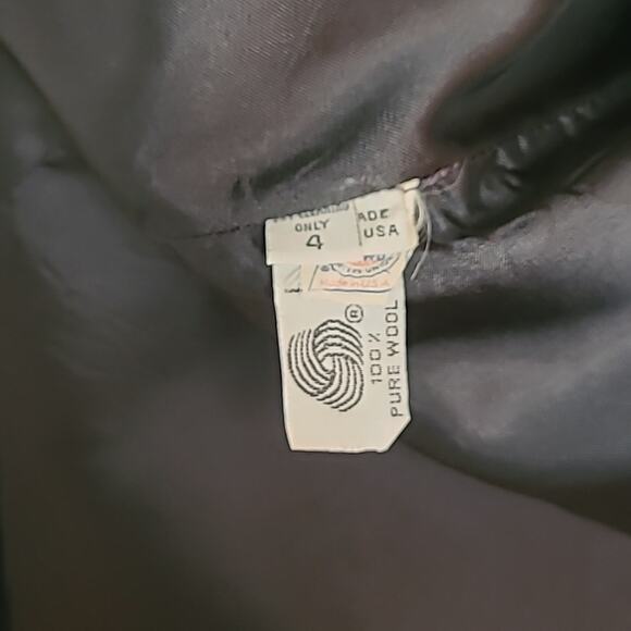 Vintage Calvin Klein made in USA Maxi Coat, black, c.1987, fits 10-12, - Picture 10 of 15